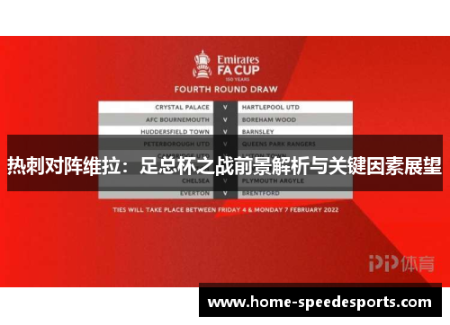 热刺对阵维拉：足总杯之战前景解析与关键因素展望